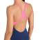 ARENA BADEMODE DAMEN REFLEKTIERENDER BADEANZUG SWIM PRO BACK NAVY SHOCKING PINK 007336/790 D36 Bild 3