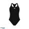 КУПАЛЬНИКИ ARENA ЖІНОЧІ ARENA ICONS КУПАЛЬНИК RACER BACK SOLID BLACK WHITE 005041/510 D34 зображення 5