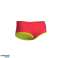 ARENA BADEMODE HERREN ONE LOW WAIST SHORT BIG LOGO BRIGHT CORAL SOFT GREEN 008549/969 D6 90 Bild 5