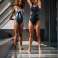 ARENA BADEMODE DAMEN BODYLIFT GIULIANA SQUARED NAVY MULTI GRÜN BLAU 008135/760 D36 Bild 4