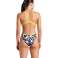 ARENA BADEMODE DAMEN OPEN YOUR EYES LACE BACK SCHWARZ MULTI SOFT GRÜN 008158/503 D36 Bild 3