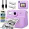 48MP Instant Print Camera with Dual Lens and 1080P HD Video - Blue image 1