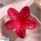 Fermoir pince à cheveux XL fleur rouge ombre 7,5 x 8 cm SP287 photo 2