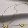 Conjunto de pulsera, collar y pendientes en forma de V fabricados en acero inoxidable fotografía 2