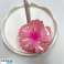 Fermoir pince à cheveux XL fleur HIBISKUS OMBRE rose 7.5 x 7.5cm SP384 photo 2