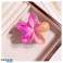 Fermoir pince à cheveux XL fleur OMBRE rose-orange 7.5 x 7.5cm SP381 photo 4