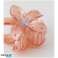 Fermoir pince à cheveux XL fleur OMBRE transparent orange 7,5 x 8cm SP397POM photo 2
