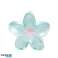 Haarspange XL Blume OMBRE transparent blau 7,5 x 8cm SP397N Bild 1