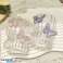 Gegroefd glas, met golvende wanden, BUTTERFLIES roze 260 ml 1 st. SZK161 foto 4