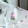 Kozarec s steklenim tulipanom v notranjosti, roza ročaj 400ml - SZK129 fotografija 5