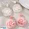 Hängende Ohrringe, spektakuläre Spitze Blume, creme ROSE Ohrstecker K1708 Bild 3