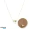 Halskette Edelstahl vergoldet mit 14k Gold, elegant, BALL, PEARL NST2153 Bild 2