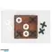 Tic Tac Toe Three Wins Wooden Board Game Travel Game Brain Game Young &amp; Puzzle Old Family Game Classic Strategy Game Board Game Compact Remaining Stock image 1