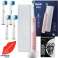 Oral B Pro 1 zobu birste rozā korpuss balts 4x precīzijas galvas bezmaksas attēls 6