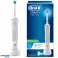 Oral B Vitality 100 hammasharja valkoinen ladattava D100.413.2 2x Oral B ristitoiminen harjaspää EB50BK MUSTA tarvikkeet kuva 1