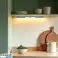 LED Dual Cabinet Light με αισθητήρα IR, αισθητήρα λυκόφωτος και αισθητήρα εγγύτητας, αυτοκόλλητη ταινία + μαγνητική, με μπαταρία, ασημί, REV εικόνα 1