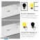 LED Dual Cabinet Light με αισθητήρα IR, αισθητήρα λυκόφωτος και αισθητήρα εγγύτητας, αυτοκόλλητη ταινία + μαγνητική, με μπαταρία, ασημί, REV εικόνα 2