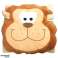 Μαξιλάρι XL Animal Face βελούδινο 70 x 70 cm 4 ανάμεικτα Ελέφαντας, λιοντάρι, αγελάδα και μαϊμού εικόνα 4