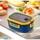 LUNCH BOX with cutlery 21 x 14.5 x 8cm navy blue PJM44GRAN image 4