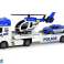 Set Polizei Abschleppwagen Auto Hubschrauber Sound Licht Bild 1