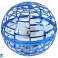 Flying Spinning Ball Blue Flynova Hand Controlled LED 10 cm image 1