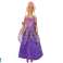 Puppenprinzessin Lila Kleid Set aus abnehmbaren Zöpfen Bild 2