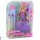 Puppenprinzessin Lila Kleid Set aus abnehmbaren Zöpfen Bild 3