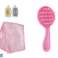 Baby Doll Long Blonde Hair Bathrobe Pink Bathtub Bathroom image 2