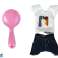 Baby Doll Long Blonde Hair Bathrobe Pink Bathtub Bathroom image 3