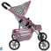 Puppenwagen Sportwagen Rosa Sterne Bild 3