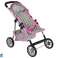 Puppenwagen Sportwagen Rosa Sterne Bild 4