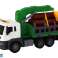 Camion avec remorque grue entraînement par friction sons bois vert 1:16 photo 2