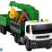 Camion avec remorque grue entraînement par friction sons bois vert 1:16 photo 4