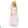 Puppe im Brautkleid Braut weißes Kleid Schleier Blumen Bild 1