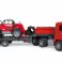 Man tga truck with trailer and telescopic handler image 2