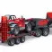 Man tga truck with trailer and telescopic handler image 4