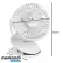 Ventilador inalámbrico blanco Ruhhy 25566 fotografía 1