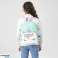 Quilted Unicorn Turquoise Children's School Backpack 32cm image 1