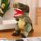 Švelnus dinozauro pliušinis talismanas su odos tekstūra žalia 32cm nuotrauka 1
