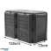 Composteur modulaire à double chambre 800L noir photo 1