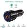 Car charger Maclean. Qualcomm Quick Charge. QC 3.0 5V/3A. 9V/1.8A. 12V/1.6A. Socket 5V/3.1A. Black. MCE478 B image 1