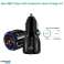 Car charger Maclean. Qualcomm Quick Charge. QC 3.0 5V/3A. 9V/1.8A. 12V/1.6A. Socket 5V/3.1A. Black. MCE478 B image 2