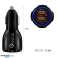 Car charger Maclean. Qualcomm Quick Charge. QC 3.0 5V/3A. 9V/1.8A. 12V/1.6A. Socket 5V/3.1A. Black. MCE478 B image 4