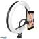 Maclean LED ring light.with tripod. 1.1m. 10&quot;. 12W. self-challenge. BT. colors 3000K 6500K brightness 10,100 . MCE610 image 1