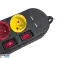Maclean virtalista jatkojohto 4 pistorasiaa 2xUSB kytkimillä 250VAC/10A 2.1A 5V 1.5m musta MCE229 B kuva 4