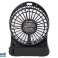 44 501# Tischventilator 10cm USB Akku schwarz Bild 1