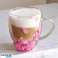 Thermo glass with hydrangea inside roses 300 ml 1 pc SZK77 image 1
