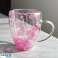 Thermo glass with hydrangea inside roses 300 ml 1 pc SZK77 image 2