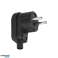 Winkelstecker. Uni Schuko. Zerlegbar. Schwarz Bild 2