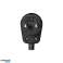 Winkelstecker. Uni Schuko. Zerlegbar. Schwarz Bild 15